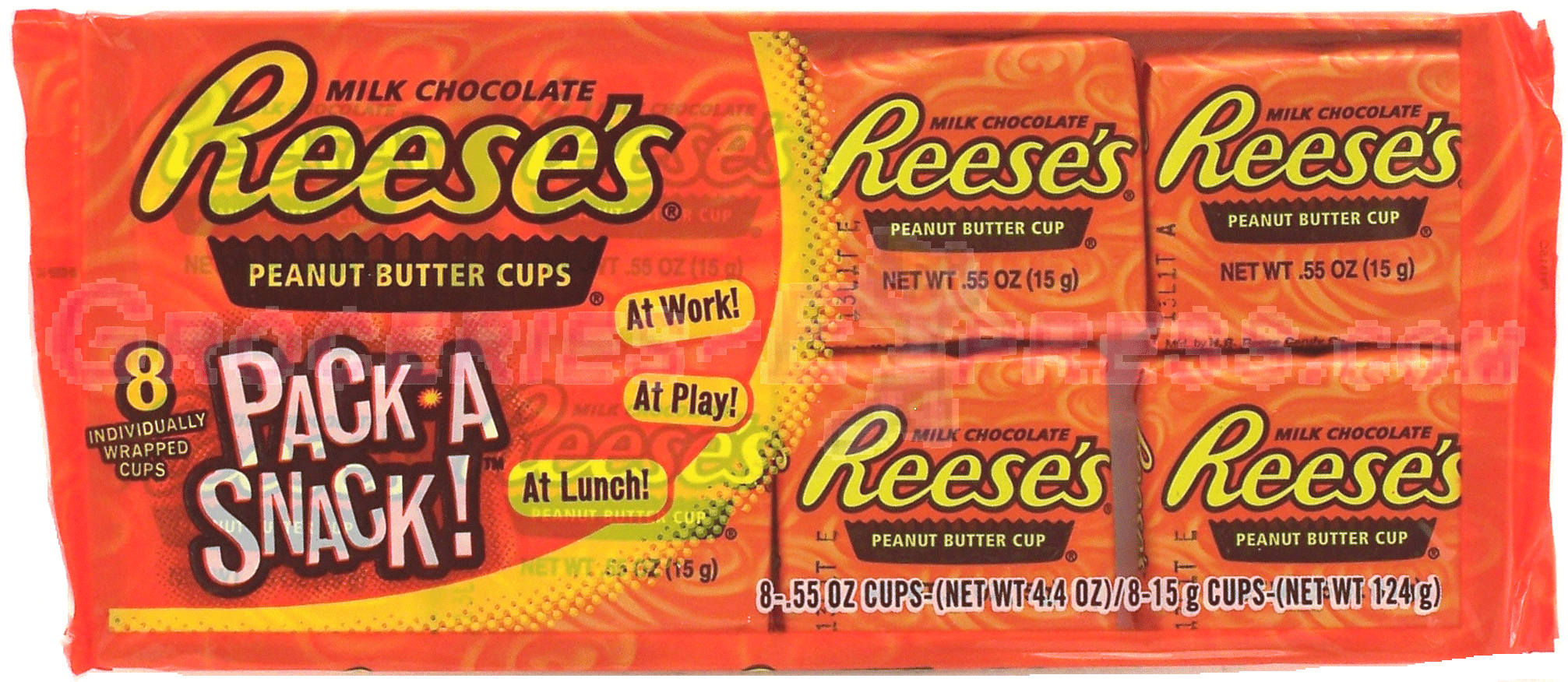 Reese's  milk chocolate peanut butter cups, 8 individually wrapped cups Full-Size Picture